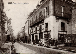 Delcampe - REPRO, DOLE, RUE DE BESANCON, RUE COMMERCANTE, BELLE ANIMATION  REF 20540 - Dole