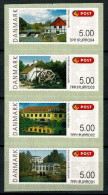 Denmark 2009; ATM - Water Mills - 4 Values MNH(**). - Machine Labels [ATM]