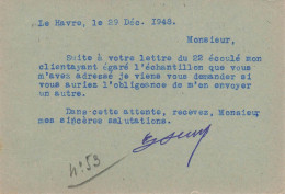 [-5%] COMMERCE - Client égaré - Lettre De Salutation - Carte Postale Ancienne - Sonstige & Ohne Zuordnung