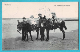 Delcampe - * Westende (Kust - Littoral) * (Héliotypie De Graeve, Nr 984) La Première Excursion, Ane, Donkey, Ezel, Plage, Beach - Westende
