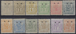 Luxembourg - Luxemburg - Timbres - Alégorie   1881   S.P.  Série   25c. Certifié    *   VC.  250,- - 1882 Allégorie