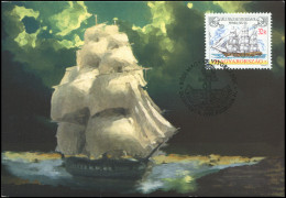 Hungary. 1999. Sailboat Novara, 19th Century (Maximum Card, Mint) - Maximumkarten (MC)