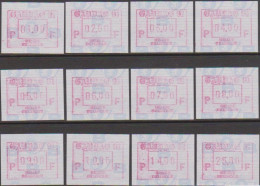 Delcampe - ATM 86 - Gandae 91 - Alle Verschillende Getallen 1/9 En 10,14,25 F - Ungebraucht