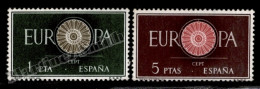 Delcampe - Spain Europa Cept. 1960 Yv. 975/76, Wheel Design By Pentti Rahikainen - Gebraucht