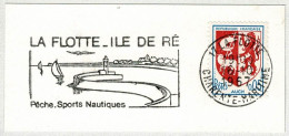 Frankreich / France 1967, Flaggenstempel La Flotte, Ile De Ré, Hafen / Port - Eilanden