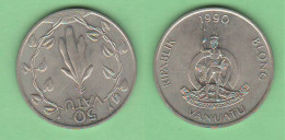 VANUATU 50 Vatu 1990 Nickel Coin - Vanuatu