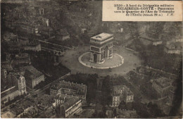 Delcampe - CPA PARIS 8e Quartier De L'Arc De Triomphe Dirigeable ECLAIREUR-CONTE (998251) - Triumphbogen