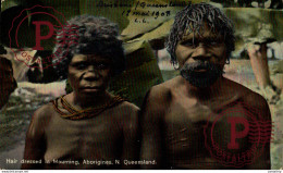 Delcampe - AUSTRALIA. Hair Dressed In Mourning, Aborigines N. Queensland - Aborigines
