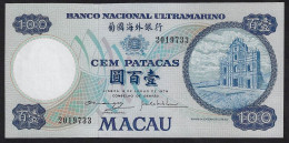 MACAU MACAO 100 PATACAS 1979 P-57 BNU GEM UNC - Macau