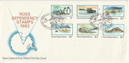 Ross 1982, FDC Unused, Life In Antarctica. - FDC