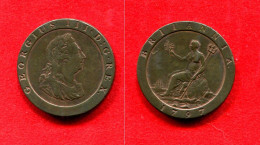 GRANDE BRETAGNE - GREAT BRITAIN - ANGLETERRE  - ENGLAND - GEORGES III - PENNY CARTWHEEL 1797 - Autres & Non Classés
