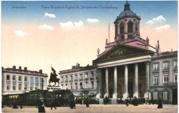 Delcampe - CPA Carte Postale Belgique Bruxelles Place Royale Eglise Saint Jacques Sur Caudenberg VM84949 - Plätze