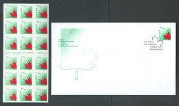 Canada #1696 - Sheetlet Of 18 MNH + FDC - Stylized Maple Leaf - Full Sheets & Multiples