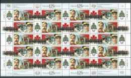 Canada # 1736-1737 - Full Pane Of 20 MNH - RCMP 125th Anniversary - Full Sheets & Multiples