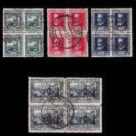 ESPAÑA.1935.III Cent.Lope De Vega.Blq4 Matasello.Edifil.690-693 - Gebraucht