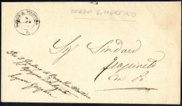 Cover "BORGO S.MARTINO 4 FEB.64/C" - Lettera In Franchigia Per Alessandria, Impronta Non Ben Impressa Ma Estremamente Ra - Sardinia