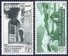** 1935, Bellini, Serie Completa 11 Valori, Gomma Integra (Sass. 388-A94 / 875,-) - Other & Unclassified