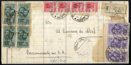 Cover 1945, Fratelli Bandiera, Manoscritti Raccomandati Aperti R. R Da Belluno 17.7.1945 Per Mel Affrancata Per 4,80 Lir - Other & Unclassified