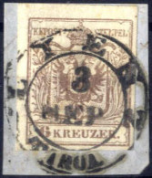 Piece "Lienz Tirol", RD-R (32 Punkte) Auf Briefstück Mit 6 Kr. Braun, ANK 4 - Other & Unclassified