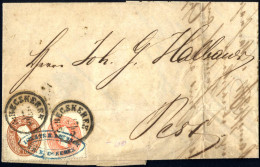 Cover 1862, Brief Von B:Becskerek Am 13.5. Nach Pest Frankiert Mit 5 Kr. Rot Und 10 Kr. Blau, ANK 20,21 - Other & Unclassified