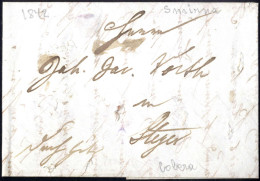 Cover 1842/67, Drei Portobriefe Aus Constantinopel 1855, 1856 Und 1867 Und Brief Aus Smirna Am 7.4.1842 Gerastelt (Chole - Eastern Austria