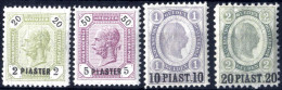** 1891/96, Freimarken, 4 Werte, Postfrisch (ANK 28-31 / 268,-) - Eastern Austria