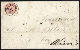 Cover 1864, Vorläufer Aus BRCKO über "RAJEVOSELO 21/9" Nach Wien, Rarer 5 Kreuzer-Brief Vom 29.8.1867 Mit Dem Reduzierte - Other & Unclassified