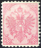 * 1900, 20 Kr. Rosa, Gezähnt 10½, Ungebraucht, Signiert Seitz (ANK 16B / 200,-) - Other & Unclassified