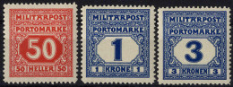 * 1916, Portomarken, Ungebrauchter Satz Mit 13 Werten, ANK 14-26 / 100,- - Other & Unclassified
