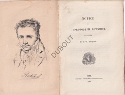Delcampe - Lierneux/Leuven - Notice Sur Henri-Joseph Rutxhiel, Sculpteur - Auteur P.J. Goetghebuer - Gent De Busscher 1851 (V3379) - 1801-1900