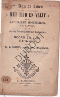 Etudiantina: Leuven/Drogenbos: Aan De Leden Van Het Taalgenootschap Met Tijd En Vlijt M.H. Davidts, Pastoor 1875 (W307) - Anciens