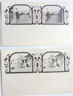 5 CARTES STÉRÉOSCOPIQUES LYNX - PLAGE NORMANDE - Stereoscopes - Side-by-side Viewers