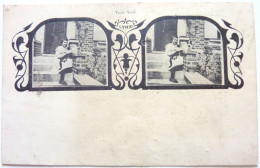 CARTE STÉRÉOSCOPIQUE LYNX - TROIS AMIS - Stereoscopes - Side-by-side Viewers