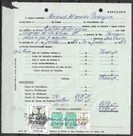 1993  Portugal  Several Revenue Stamps On A 1903 Receipt - Portugal