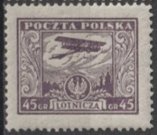 POLOGNE - 1925 - POSTE AERIENNE YVERT 9 * MLH - COTE = 14 EUR - Ungebraucht