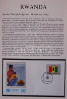 1980 ENSZ Zászló FDC-k Gyűjteménye Speciális UNICEF Albumban, Gyűrűs Borítóban Tokkal - Other & Unclassified