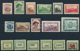 * Nyugat-Magyarország VII. 1921 Teljes Sor Bodor Vizsgálójellel (15.600) - Other & Unclassified