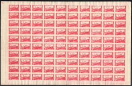 ** Nyugat-Magyarország VII. 1921 1K Vágott Hajtott Teljes ív Bodor Vizsgálójellel (150.000) (apró Hibák / Minor Faults) - Other & Unclassified