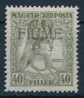 * Fiume 1918 Zita 40f Bodor Vizsgálójellel, H. III. Típus - Other & Unclassified