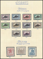 * 1920 Búzakalász Sor Utolsó 10 értéke + Hadifogoly Sor Albumlapon - Other & Unclassified