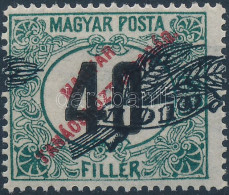 ** 1920 Búzakalász Portó 3f A Felülnyomat Több Mm-es Elcsúszásával - Other & Unclassified