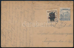 1920 Képeslap Magyar Posta 25f + Búzakalász 20f Bérmentesítéssel - Other & Unclassified