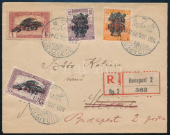 1920 Ajánlott Levél 4 Db Búzakalász Bélyeggel, Visszaküldve - Other & Unclassified