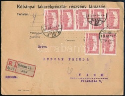 1926 Ajánlott Levél Bécsbe 14.000K Bérmentesítéssel - Other & Unclassified