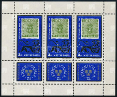 ** 1974 Stockholmia 10 Db Kisív (3.500) - Other & Unclassified