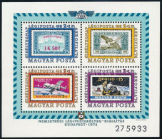 **, O 1974 Bélyegnap - Aerofila III. 23 Db Blokk, Ebből 20 Db Postatiszta (6.900) - Other & Unclassified