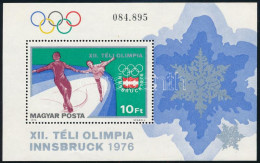 ** 1975 Téli Olimpia (V.) 12 Db Blokk (3.600) - Other & Unclassified