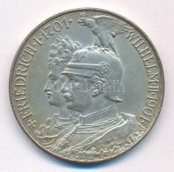 Német Államok / Poroszország 1901A 5M Ag "200 éves A Királyság" Berlin (28,12g) T:AU,XF Patina, Perem Egy Részén A Perem - Unclassified