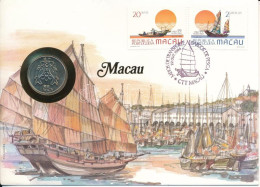 Makaó 1983. 1P Felbélyegzett Borítékban, Alkalmi Bélyegzéssel T:UNC Macau 1983. 1 Pataca In Envelope With Stamp And Canc - Unclassified