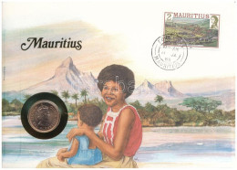 Mauritius 1978. 2c Br Felbélyegzett Borítékban, Bélyegzéssel, Német Nyelvű Leírással T:UNC Mauritius 1978. 2 Cents Br In - Unclassified